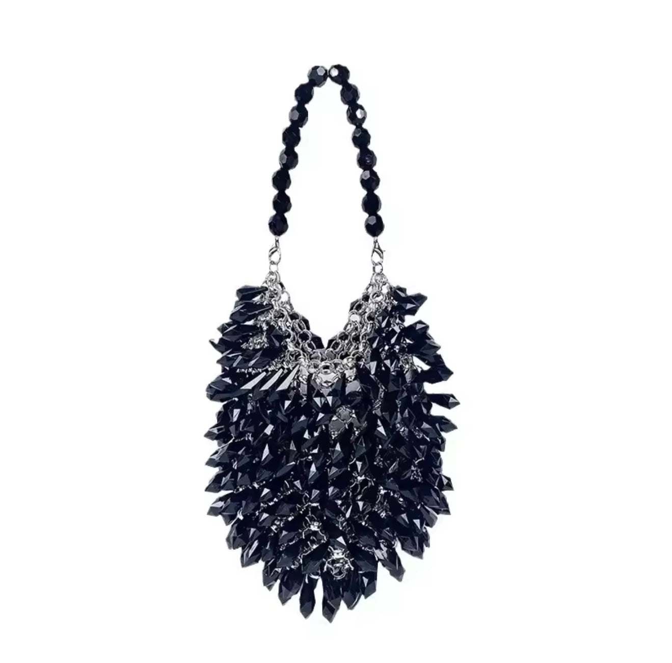 Black Onyx Chandelier Clutch