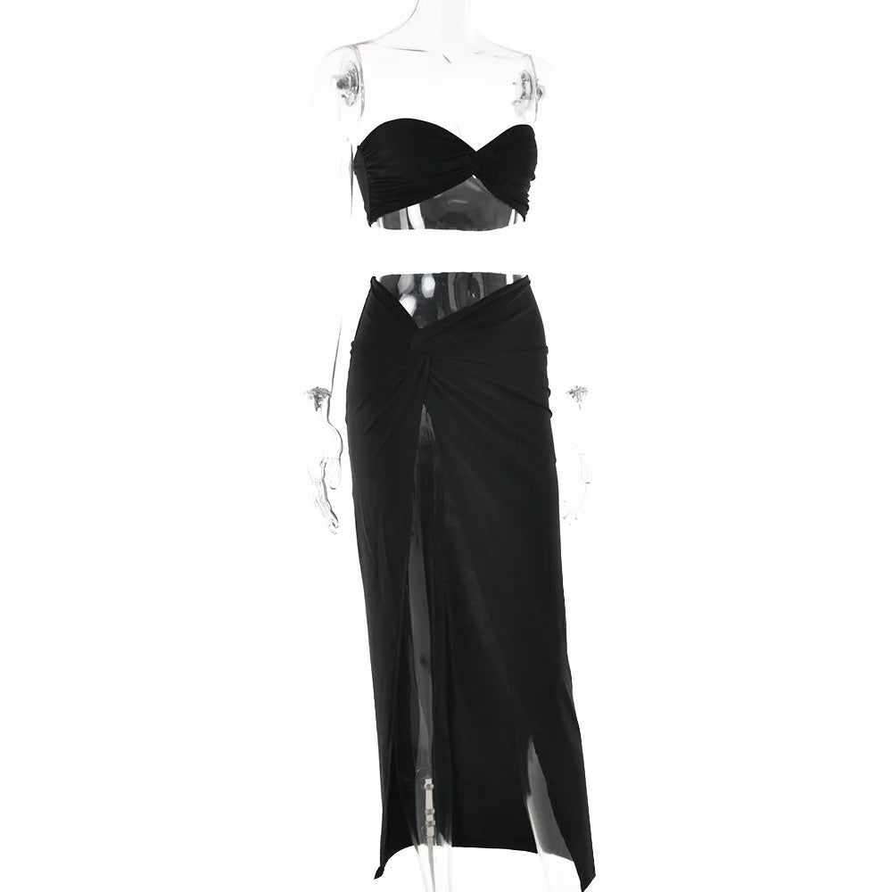 Bandeau Two Piece - Black